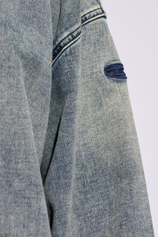 SchaferandweinerShops VG - UM - RIB' denim hoodie Diesel